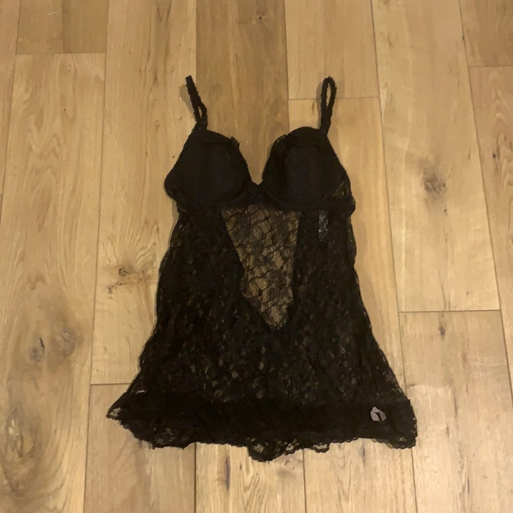 Victoria’s Secret black lace bra top